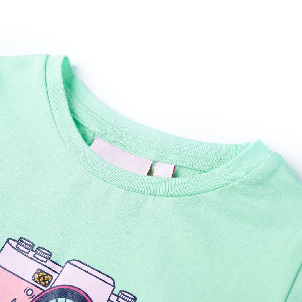 Kindershirt 116 felgroen is nu te koop bij PeponiXL, paradijselijk wonen!