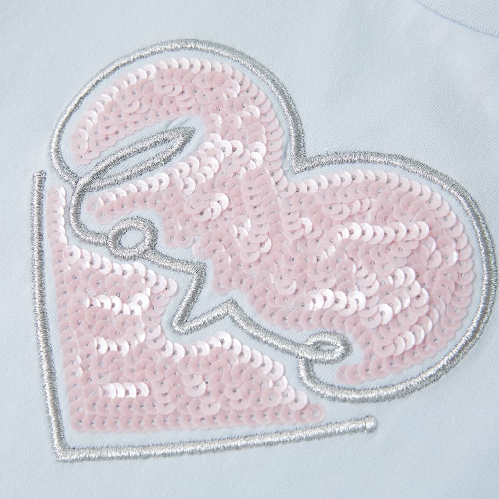 Kindershirt 116 lichtblauw is nu te koop bij PeponiXL, paradijselijk wonen!