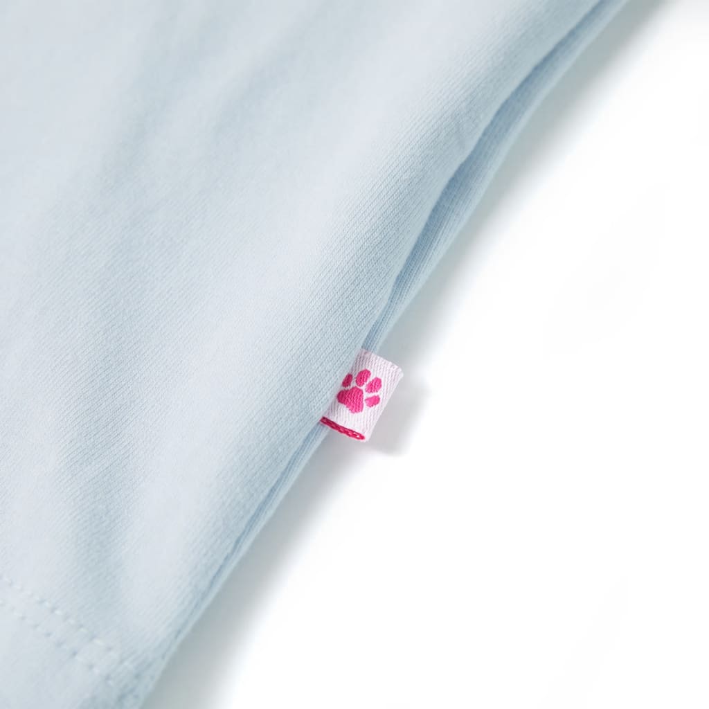 Kindershirt 116 lichtblauw is nu te koop bij PeponiXL, paradijselijk wonen!