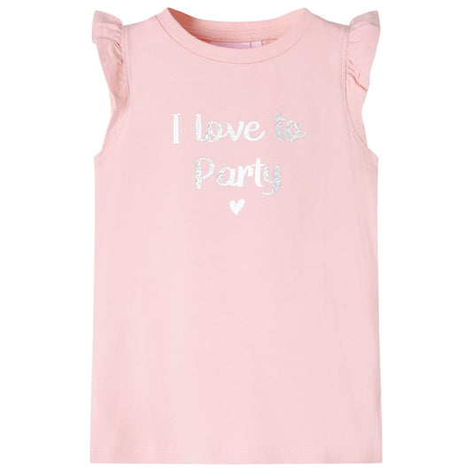 Kindershirt met ruches aan de mouwen 116 lichtroze is nu te koop bij PeponiXL, paradijselijk wonen!