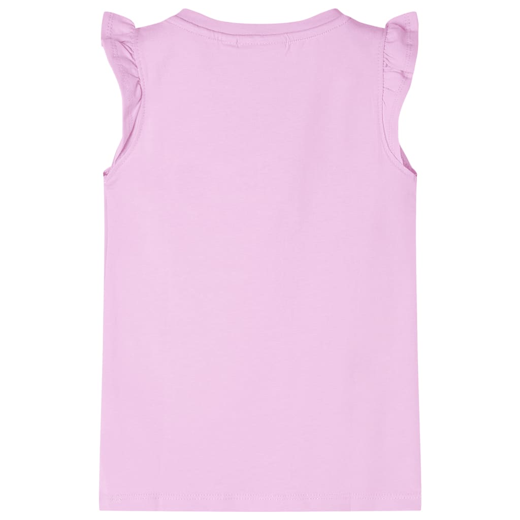 Kindershirt met ruches aan de mouwen 128 lila is nu te koop bij PeponiXL, paradijselijk wonen!