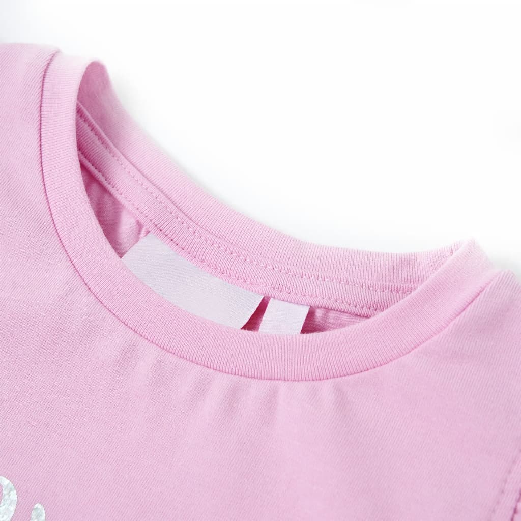Kindershirt met ruches aan de mouwen 128 lila is nu te koop bij PeponiXL, paradijselijk wonen!