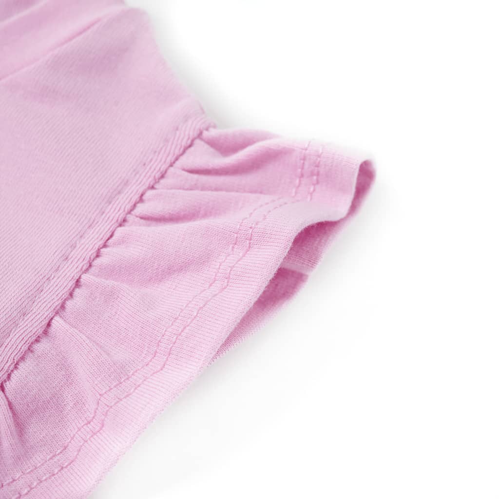 Kindershirt met ruches aan de mouwen 128 lila is nu te koop bij PeponiXL, paradijselijk wonen!