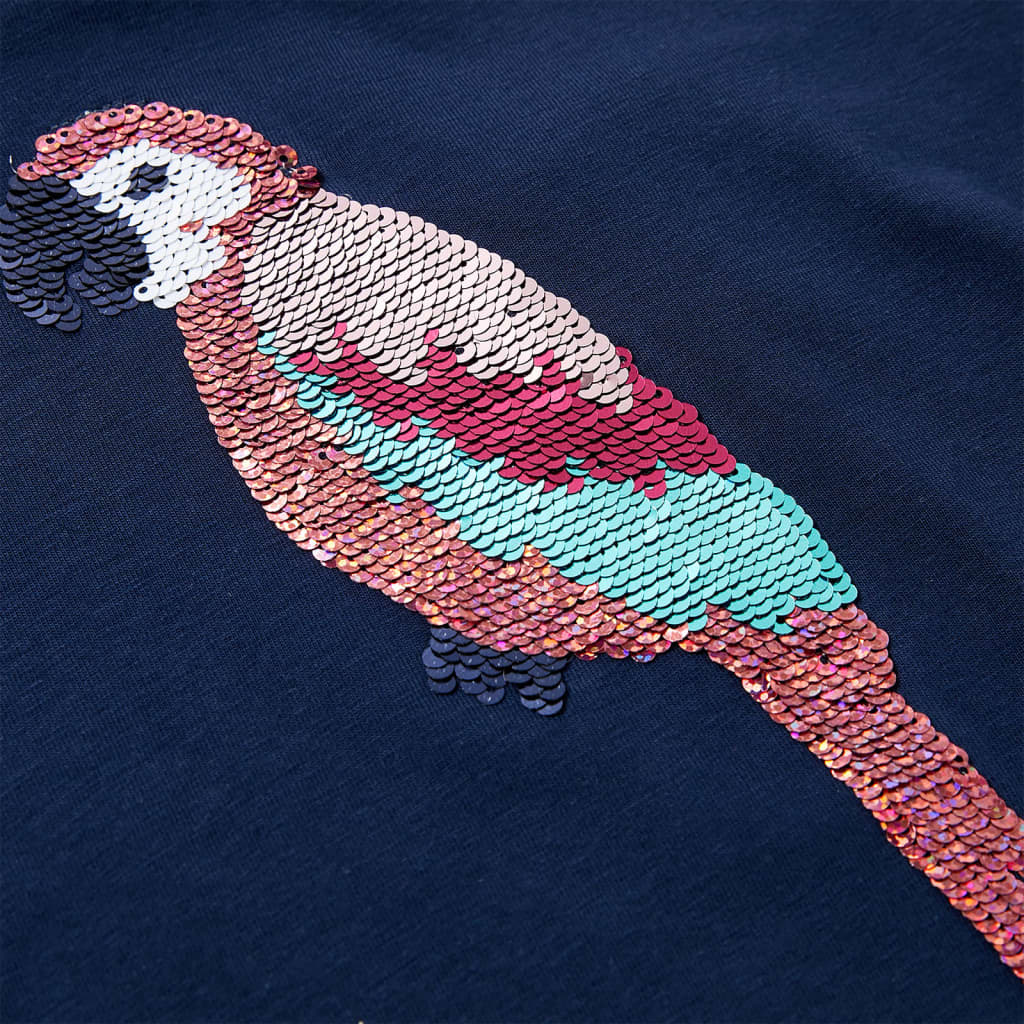 Kindershirt 128 marineblauw is nu te koop bij PeponiXL, paradijselijk wonen!