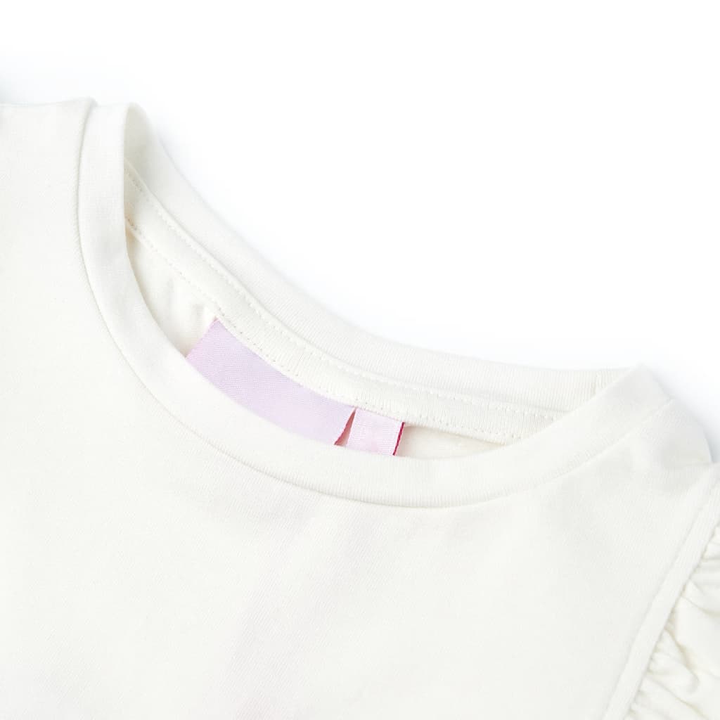 Kindershirt 116 ecru is nu te koop bij PeponiXL, paradijselijk wonen!