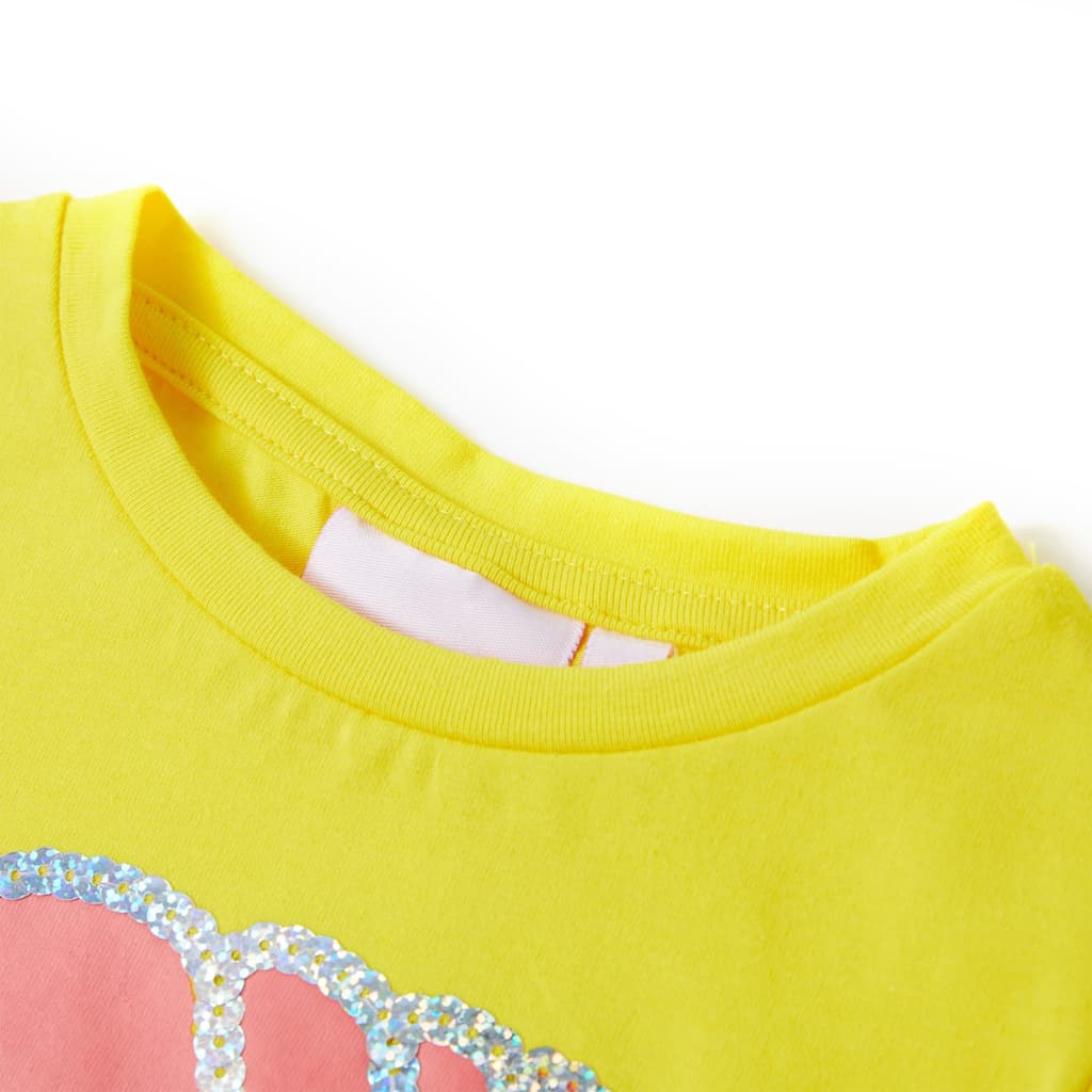 Kindershirt 104 geel is nu te koop bij PeponiXL, paradijselijk wonen!