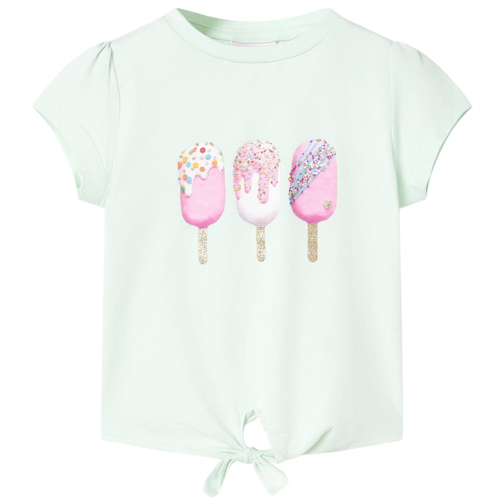 Kindershirt 116 lichtmint is nu te koop bij PeponiXL, paradijselijk wonen!