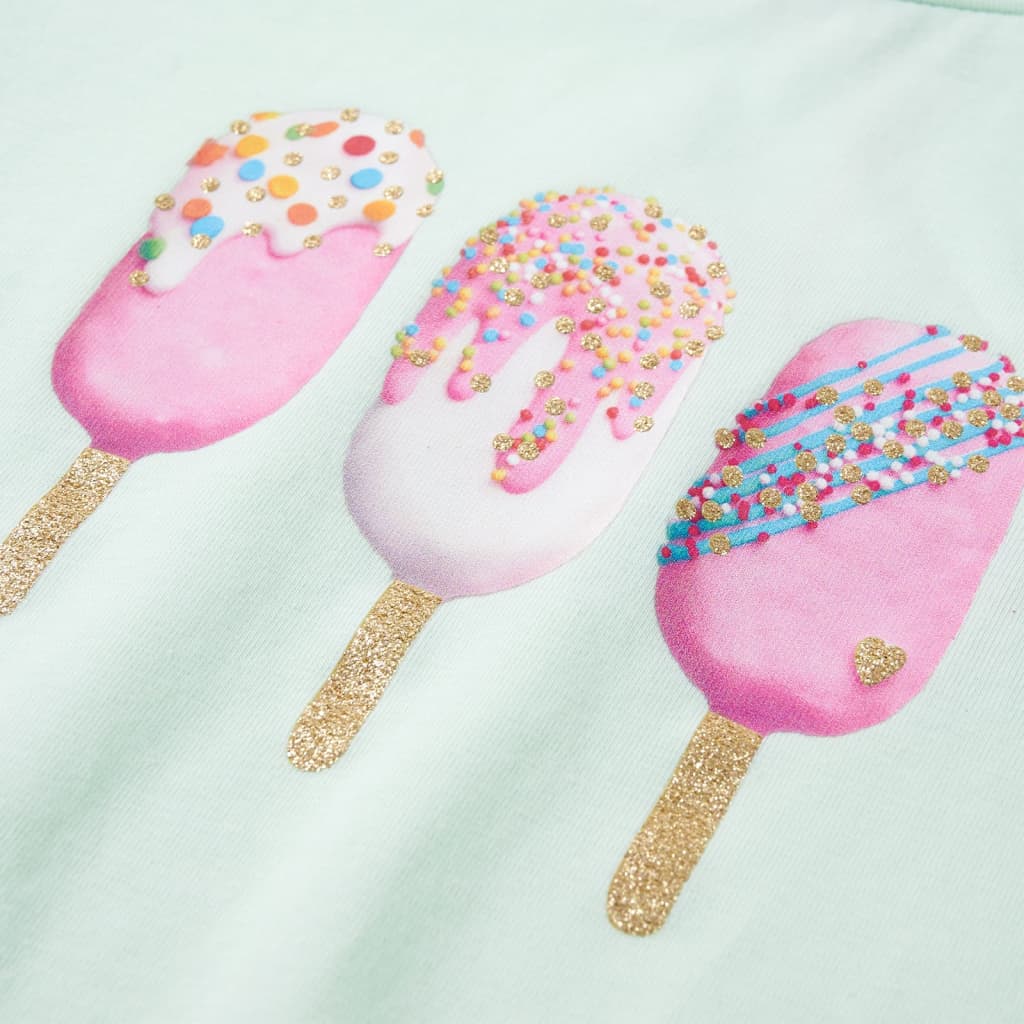 Kindershirt 116 lichtmint is nu te koop bij PeponiXL, paradijselijk wonen!