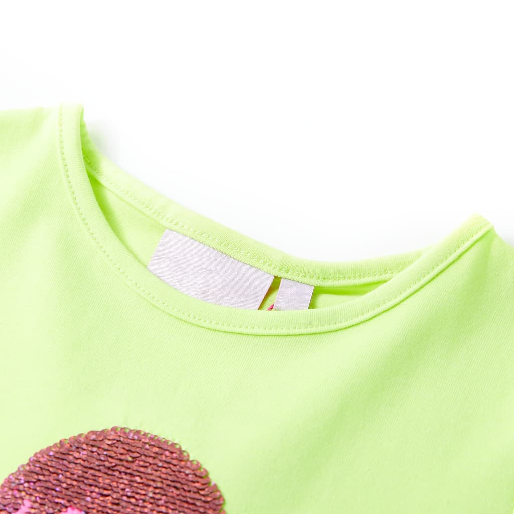 Kindershirt 92 neongeel is nu te koop bij PeponiXL, paradijselijk wonen!
