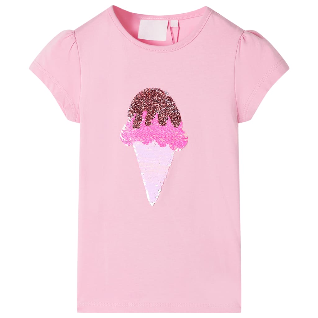 Kindershirt 128 felroze is nu te koop bij PeponiXL, paradijselijk wonen!