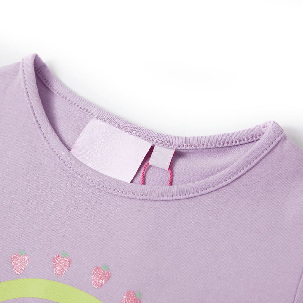 Kindershirt 104 lila is nu te koop bij PeponiXL, paradijselijk wonen!