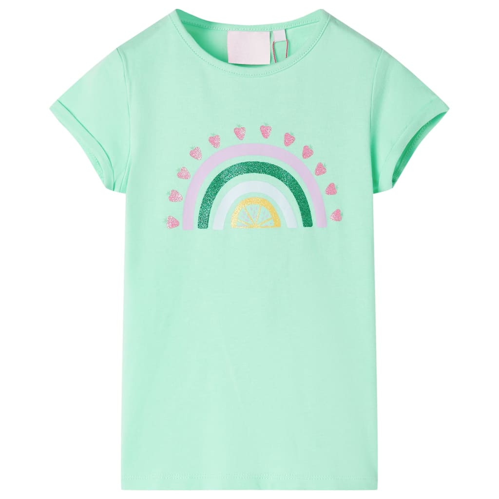 Kindershirt 104 felgroen is nu te koop bij PeponiXL, paradijselijk wonen!