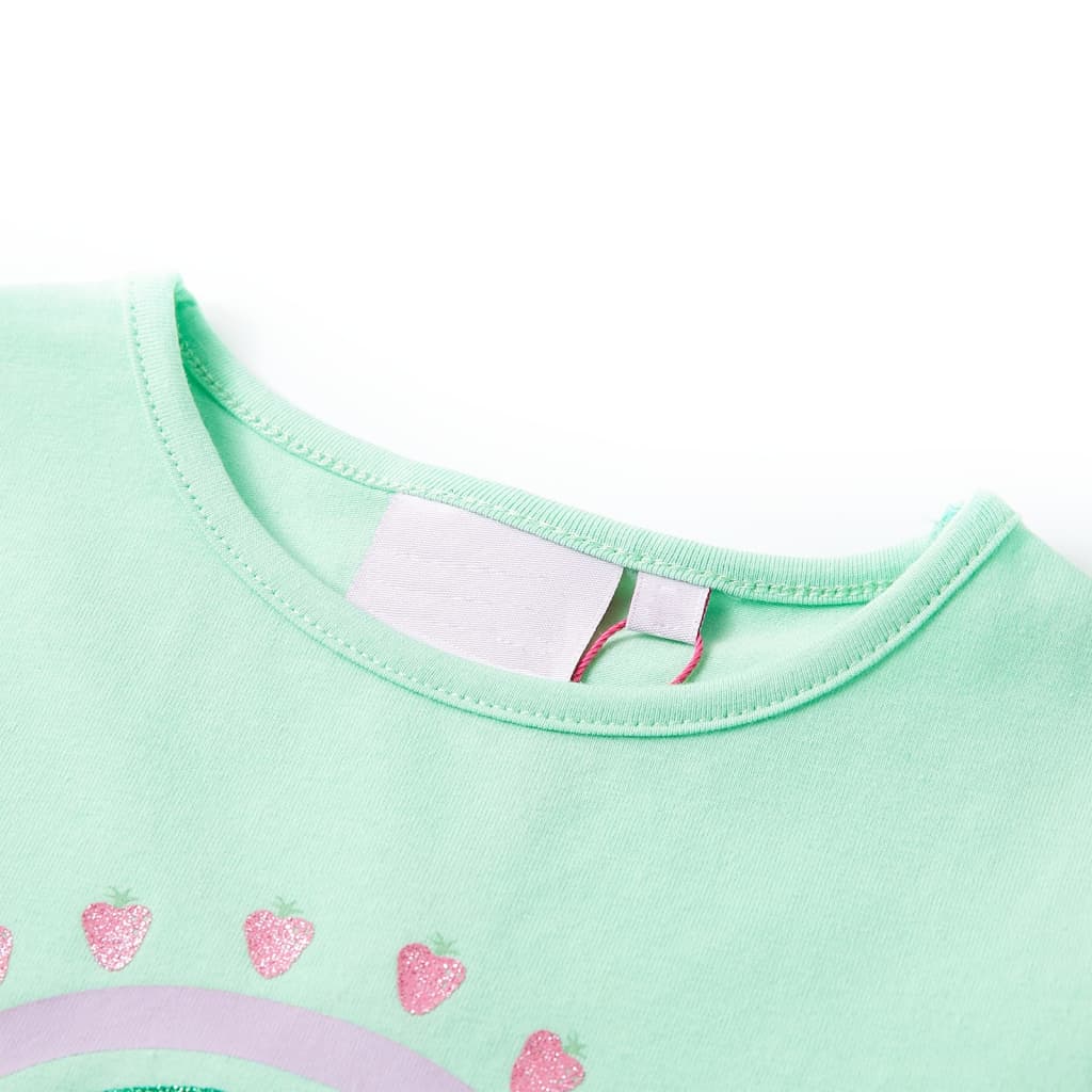 Kindershirt 116 felgroen is nu te koop bij PeponiXL, paradijselijk wonen!