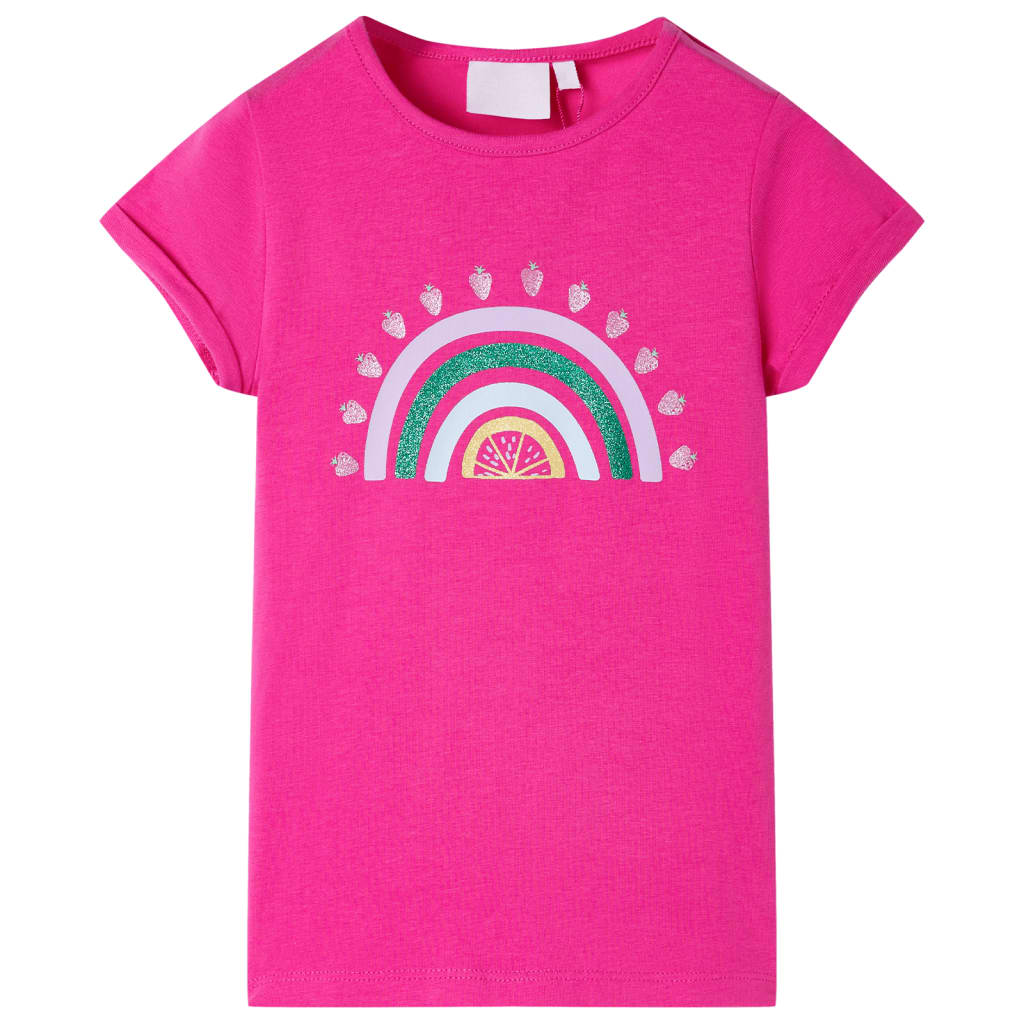 Kindershirt 104 donkerroze is nu te koop bij PeponiXL, paradijselijk wonen!