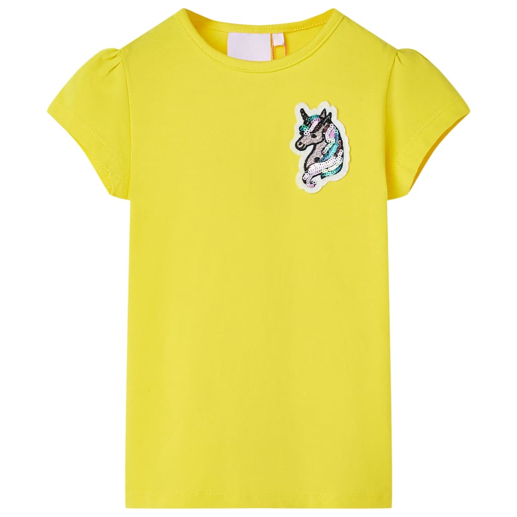 Kindershirt 140 felgeel is nu te koop bij PeponiXL, paradijselijk wonen!