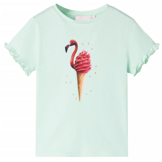 Kindershirt 128 lichtmint is nu te koop bij PeponiXL, paradijselijk wonen!