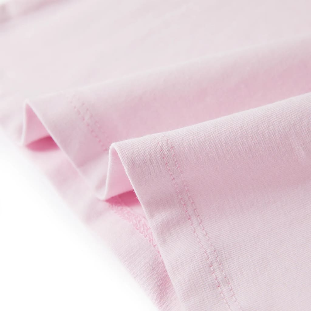 Kindershirt met kapmouwen 104 zachtroze is nu te koop bij PeponiXL, paradijselijk wonen!