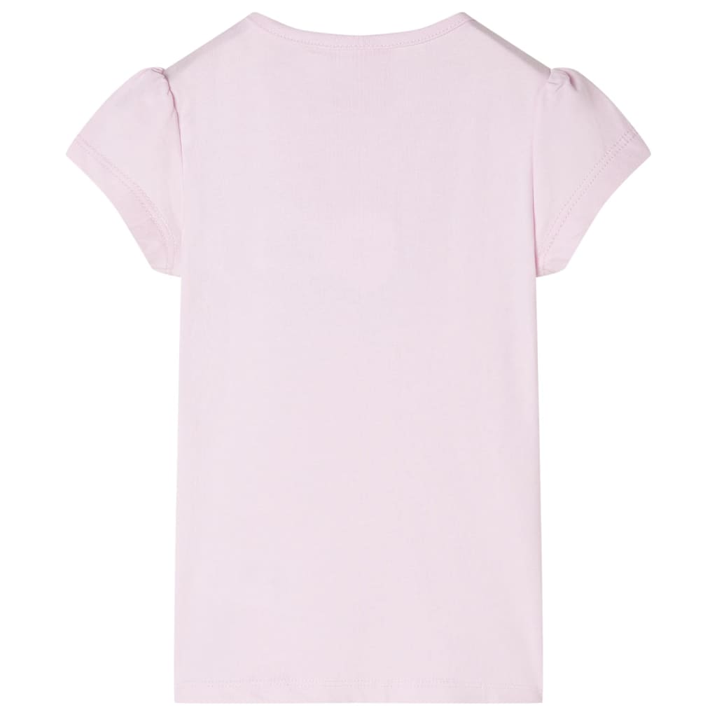 Kindershirt met kapmouwen 128 zachtroze is nu te koop bij PeponiXL, paradijselijk wonen!