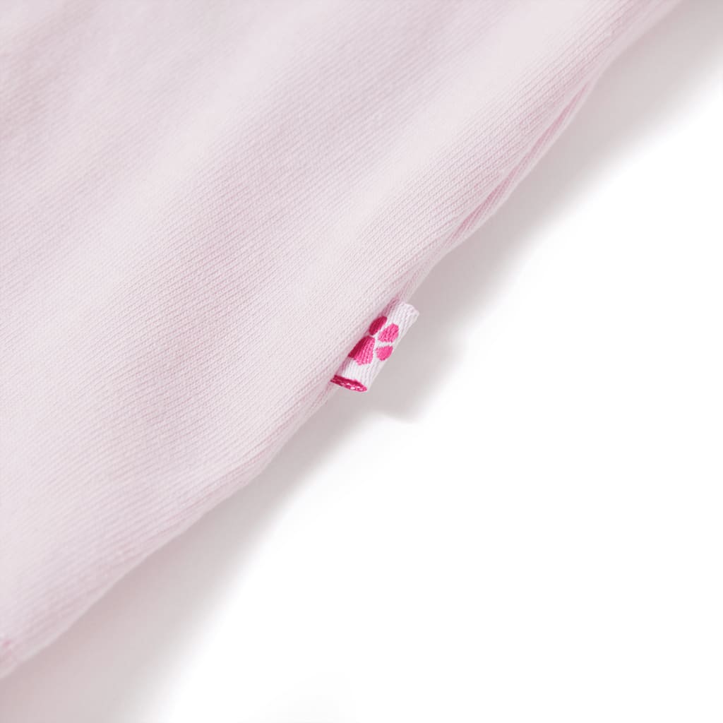 Kindershirt met kapmouwen 128 zachtroze is nu te koop bij PeponiXL, paradijselijk wonen!