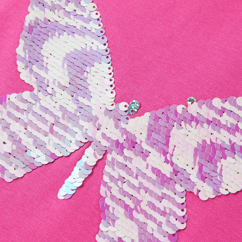 Kindershirt met kapmouwen 140 donkerroze is nu te koop bij PeponiXL, paradijselijk wonen!