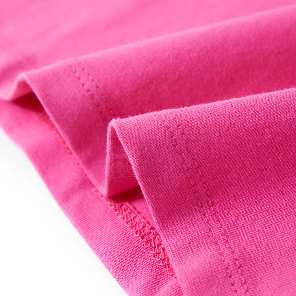 Kindershirt met kapmouwen 140 donkerroze is nu te koop bij PeponiXL, paradijselijk wonen!