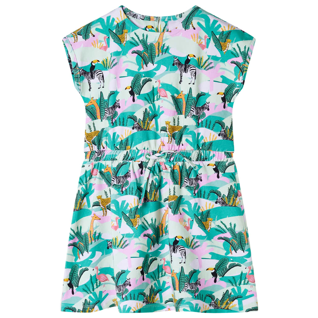 Kinderjurk 128 lichtmintkleurig is nu te koop bij PeponiXL, paradijselijk wonen!