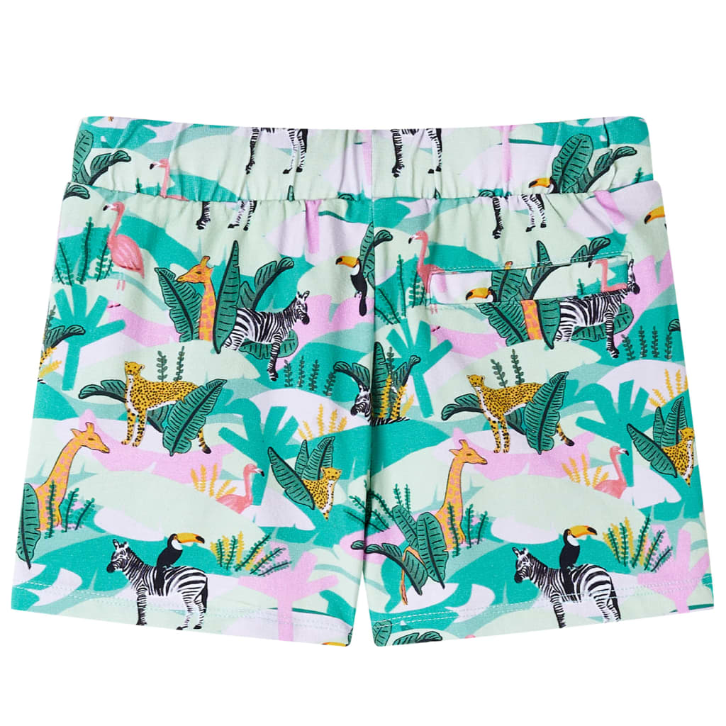 Kindershorts met trekkoord 92 lichtmintkleurig is nu te koop bij PeponiXL, paradijselijk wonen!