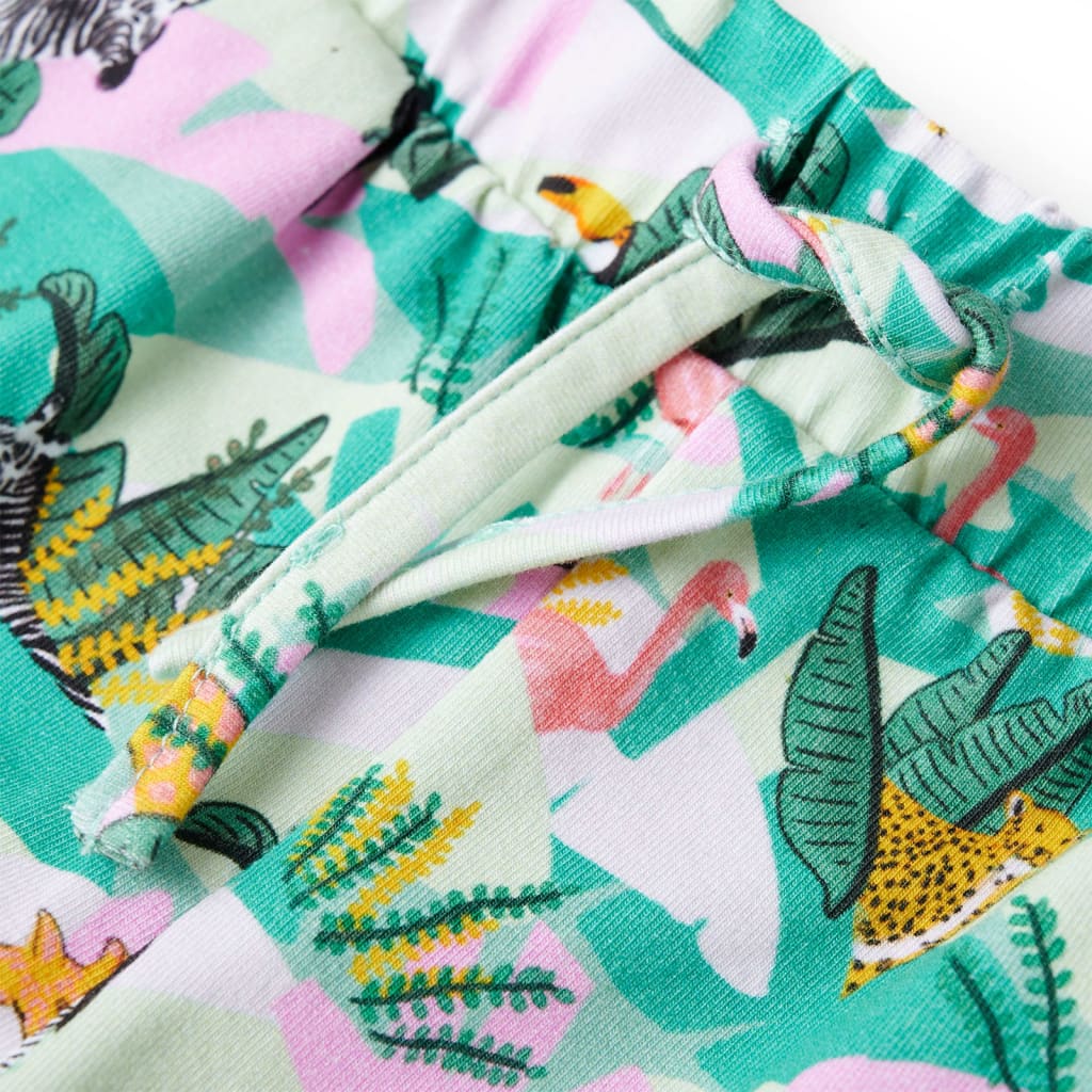 Kindershorts met trekkoord 92 lichtmintkleurig is nu te koop bij PeponiXL, paradijselijk wonen!