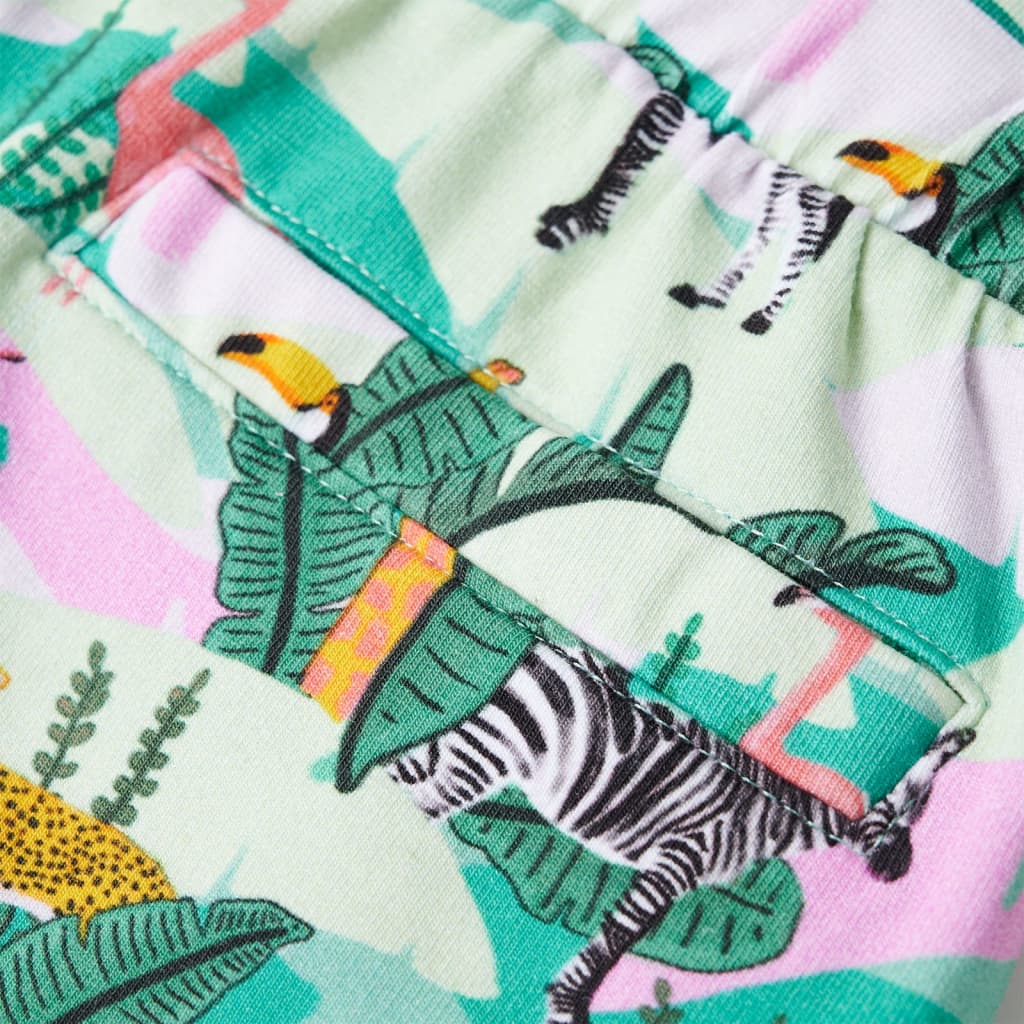 Kindershorts met trekkoord 92 lichtmintkleurig is nu te koop bij PeponiXL, paradijselijk wonen!