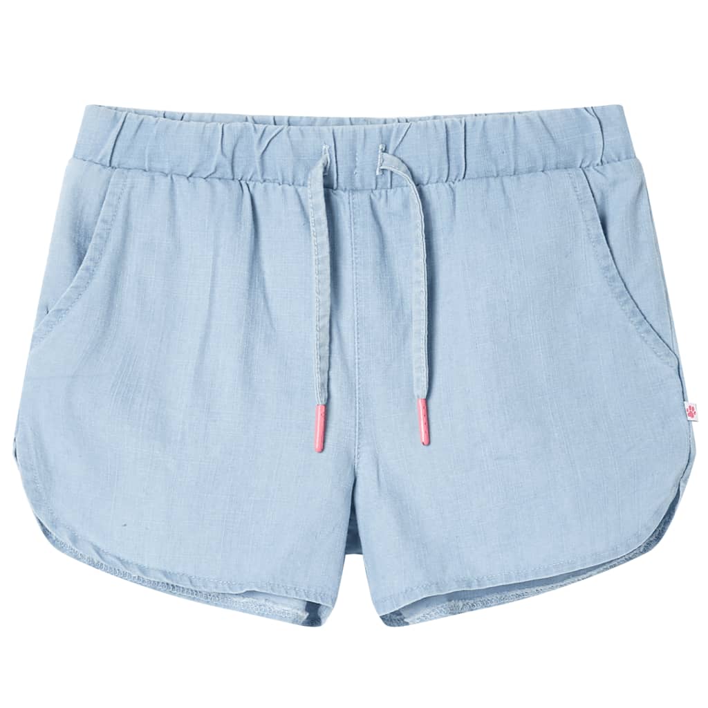 Kindershorts 92 zachtdenimblauw is nu te koop bij PeponiXL, paradijselijk wonen!