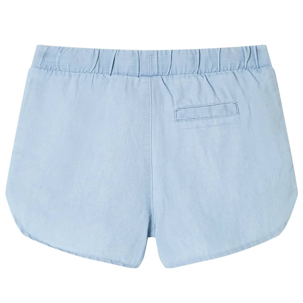Kindershorts 92 zachtdenimblauw is nu te koop bij PeponiXL, paradijselijk wonen!