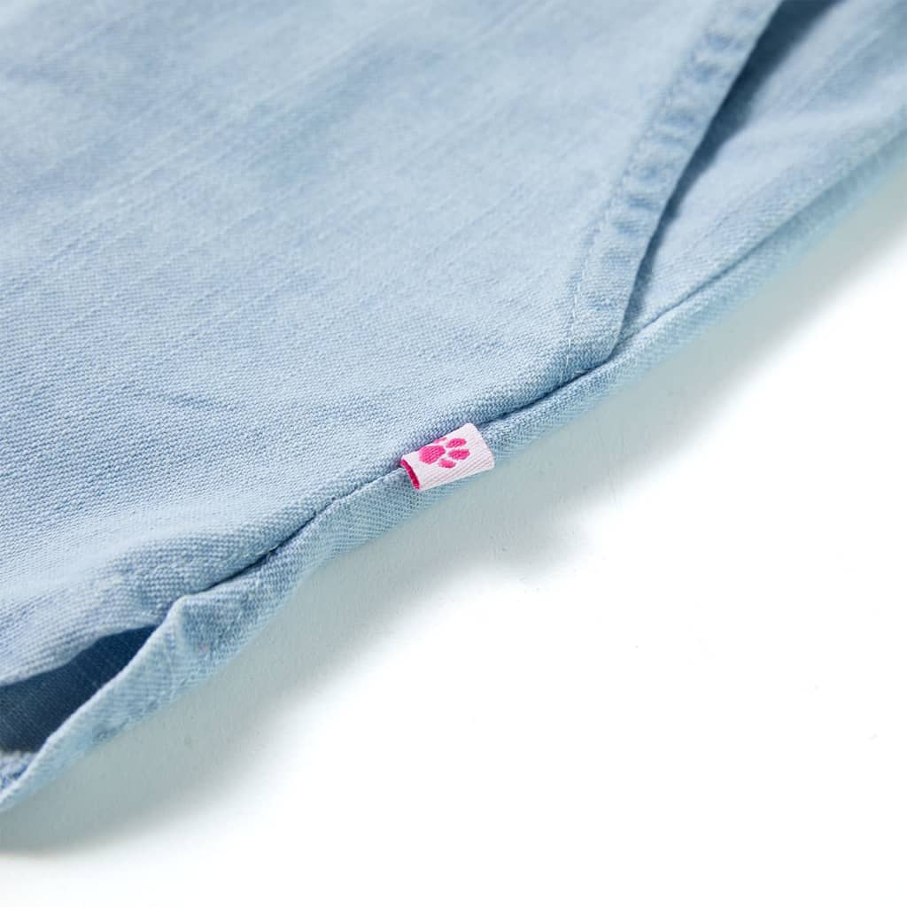 Kindershorts 92 zachtdenimblauw is nu te koop bij PeponiXL, paradijselijk wonen!