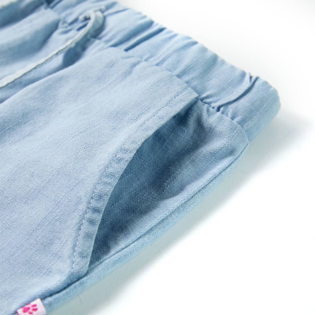 Kindershorts 92 zachtdenimblauw is nu te koop bij PeponiXL, paradijselijk wonen!