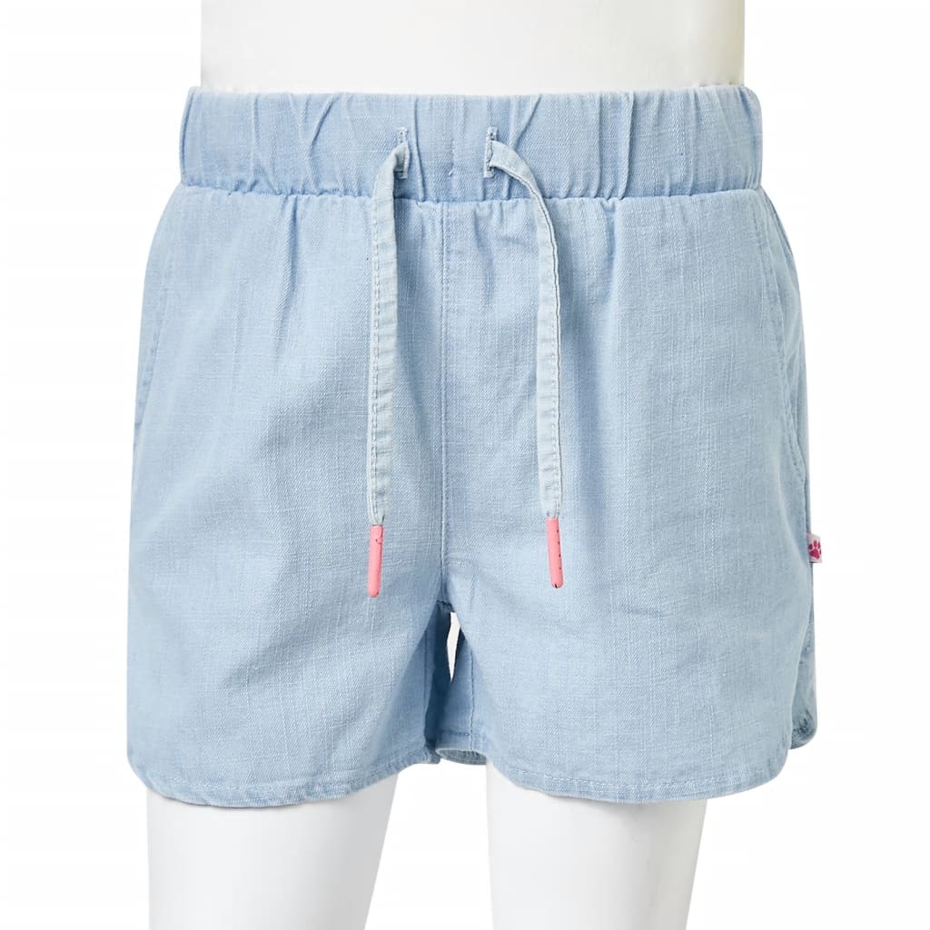 Kindershorts 92 zachtdenimblauw is nu te koop bij PeponiXL, paradijselijk wonen!