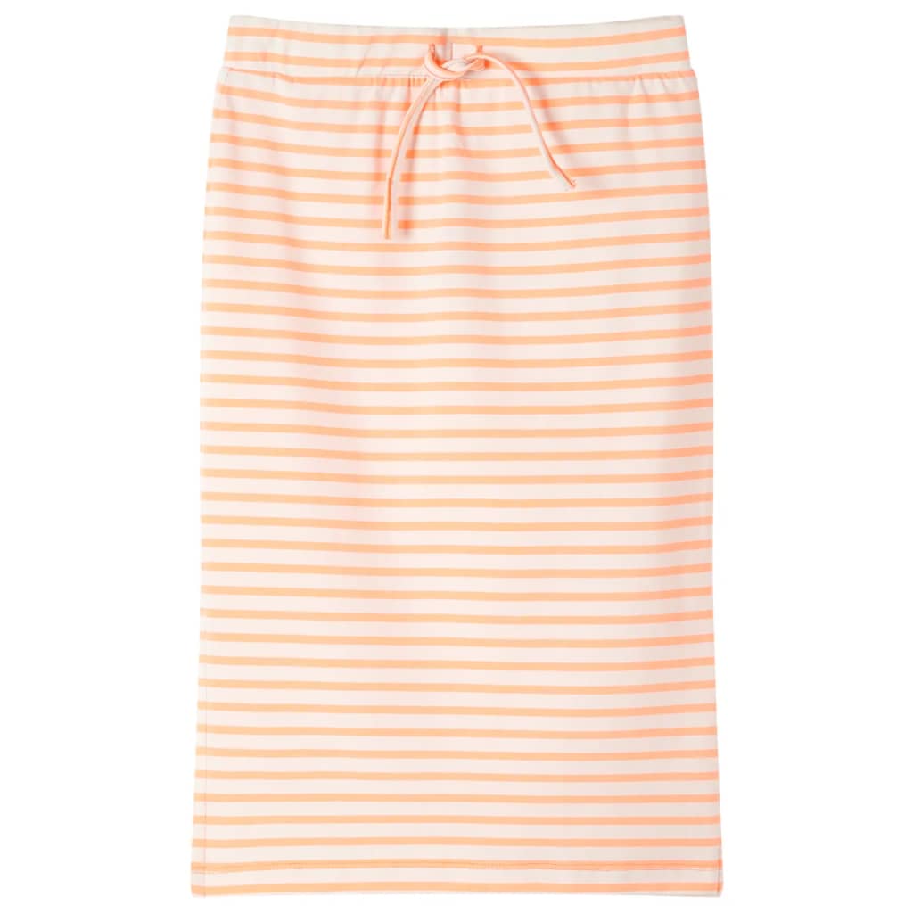 Kinderrokje recht met strepen 140 fluorescerend oranje is nu te koop bij PeponiXL, paradijselijk wonen!