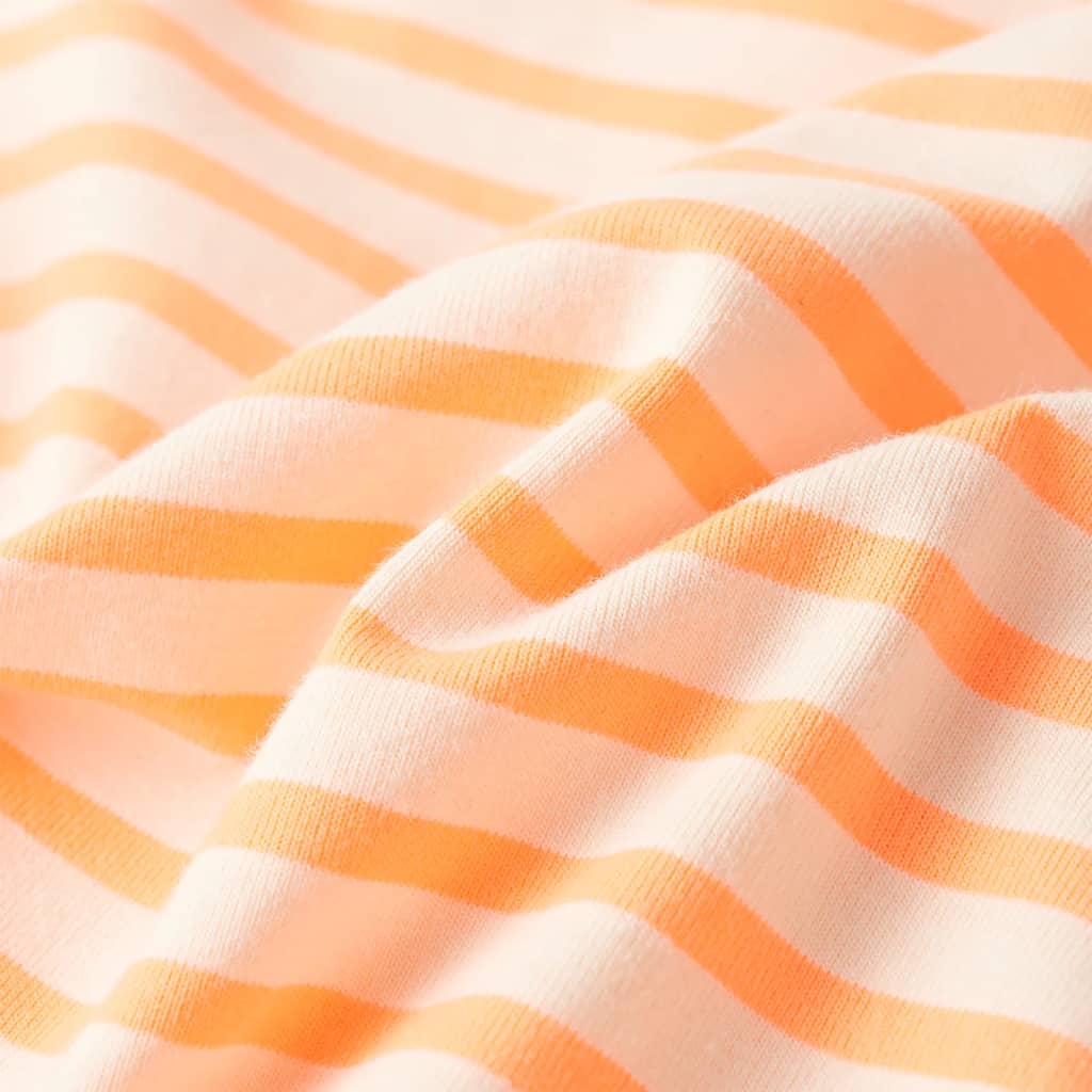 Kinderrokje recht met strepen 140 fluorescerend oranje is nu te koop bij PeponiXL, paradijselijk wonen!