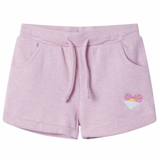 Kindershorts met trekkoord 128 gemengd lila is nu te koop bij PeponiXL, paradijselijk wonen!