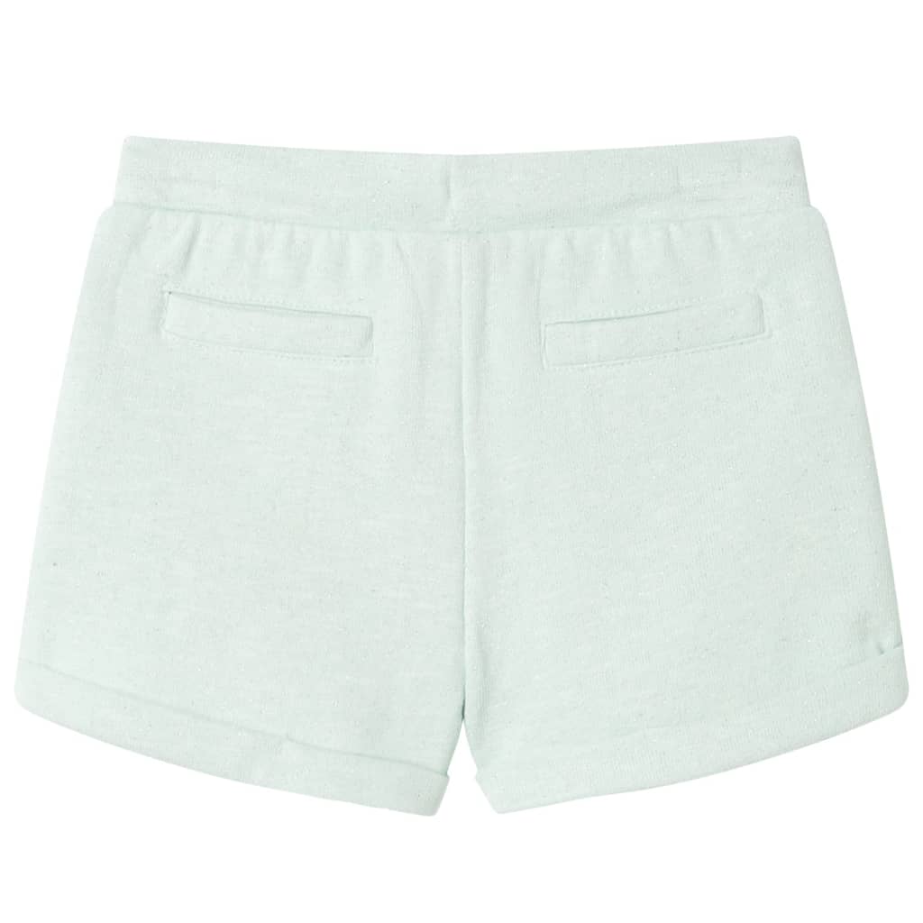 Kindershorts met trekkoord 116 gemengd lichtmintkleurig is nu te koop bij PeponiXL, paradijselijk wonen!