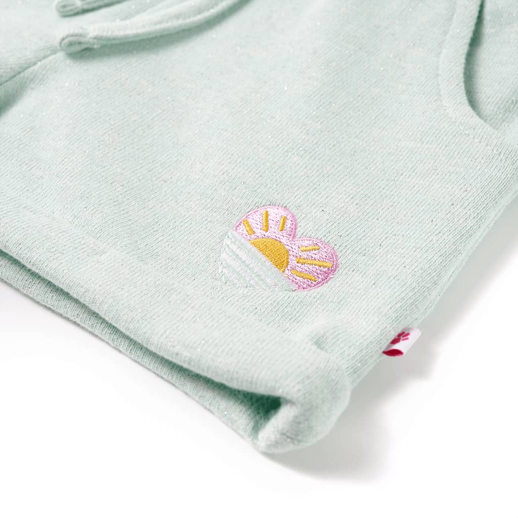 Kindershorts met trekkoord 116 gemengd lichtmintkleurig is nu te koop bij PeponiXL, paradijselijk wonen!