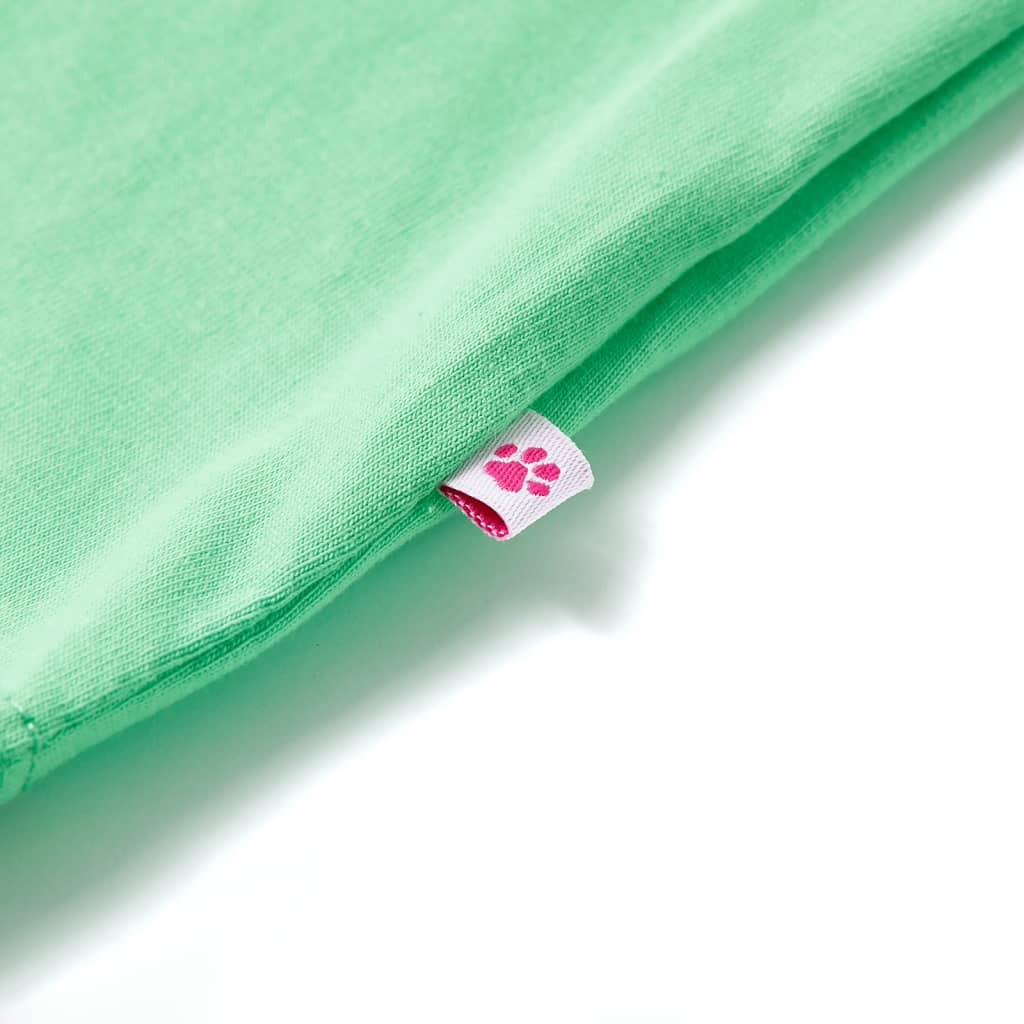 Kindershirt 104 lichtgroen is nu te koop bij PeponiXL, paradijselijk wonen!