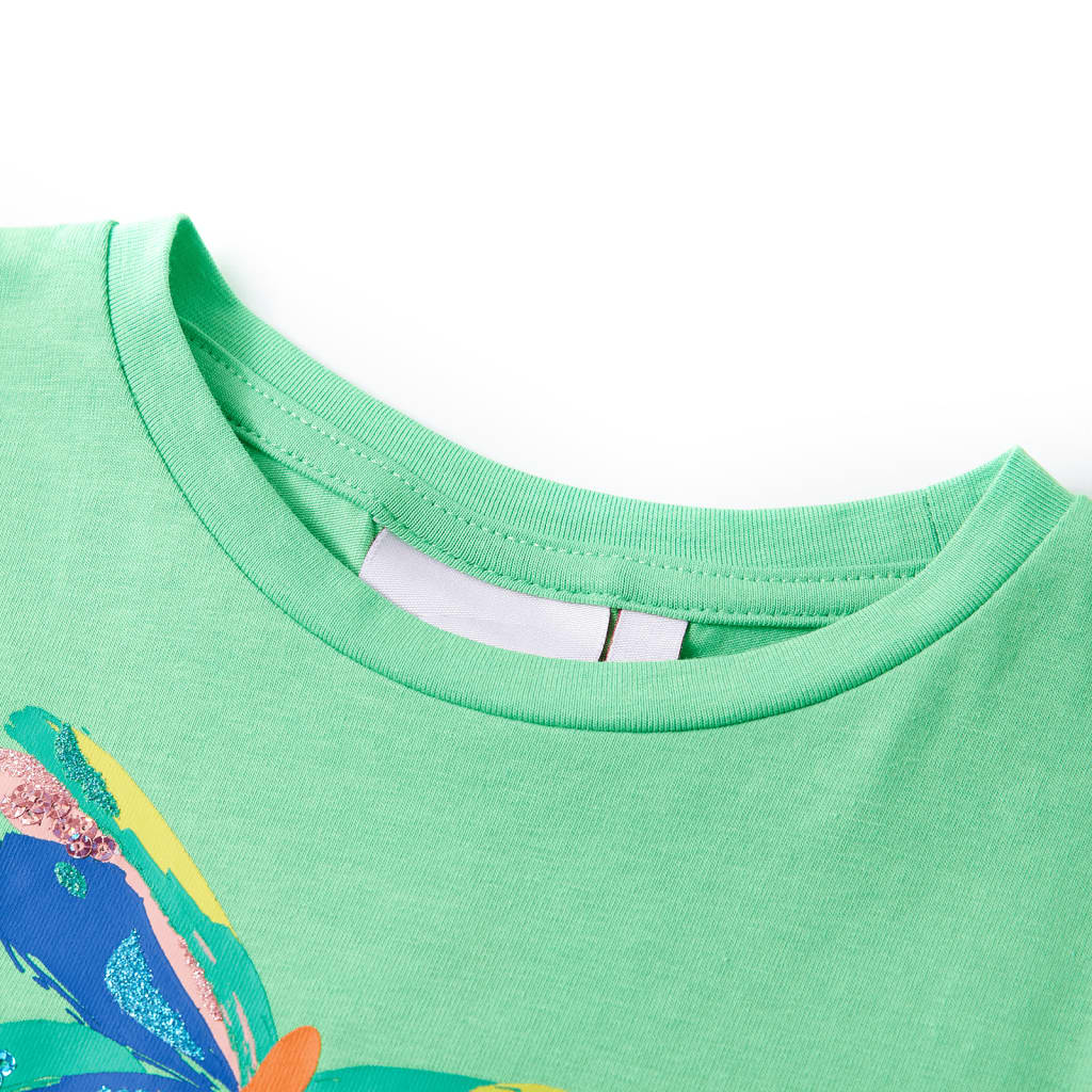 Kindershirt 116 lichtgroen is nu te koop bij PeponiXL, paradijselijk wonen!