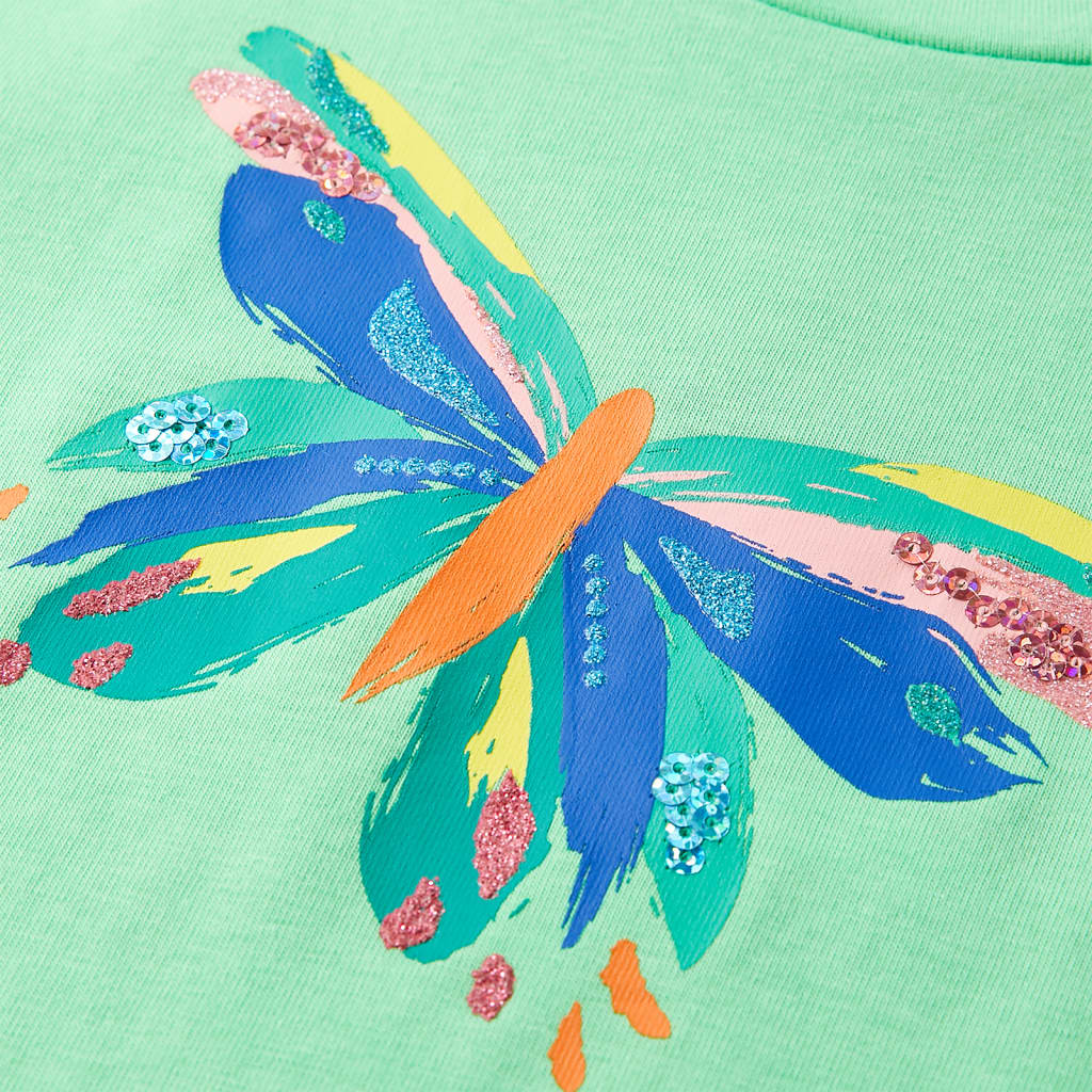 Kindershirt 116 lichtgroen is nu te koop bij PeponiXL, paradijselijk wonen!