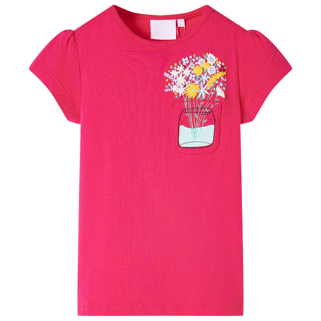 Kindershirt 116 felroze is nu te koop bij PeponiXL, paradijselijk wonen!
