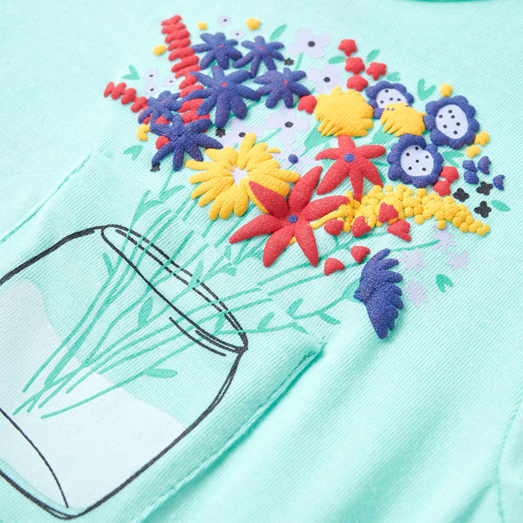 Kindershirt 128 lichtmint is nu te koop bij PeponiXL, paradijselijk wonen!