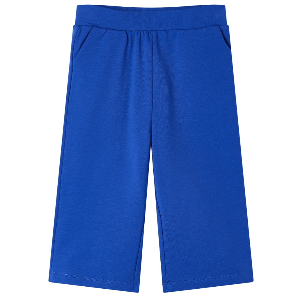 Kinderbroek met wijde pijpen 104 kobaltblauw is nu te koop bij PeponiXL, paradijselijk wonen!