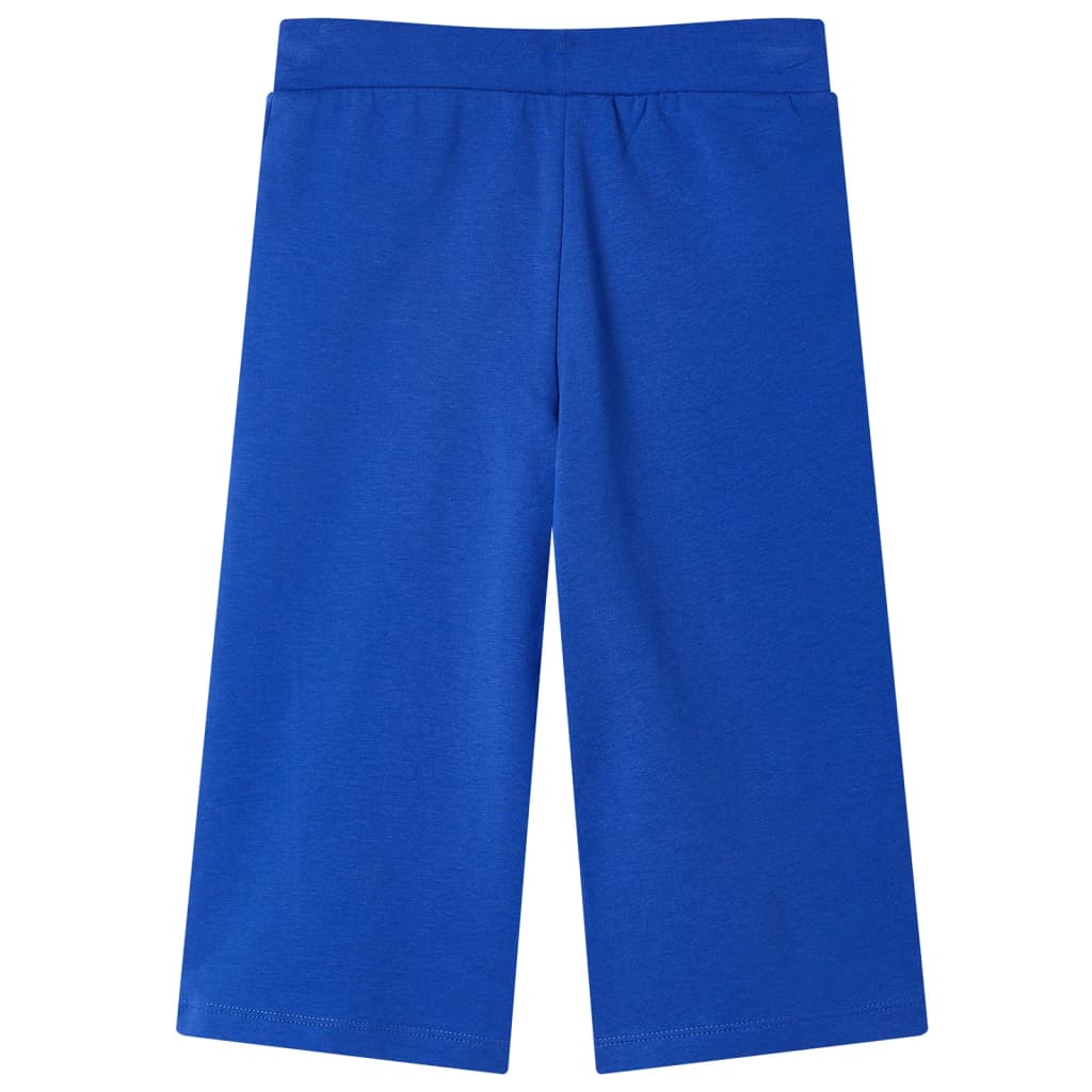 Kinderbroek met wijde pijpen 104 kobaltblauw is nu te koop bij PeponiXL, paradijselijk wonen!