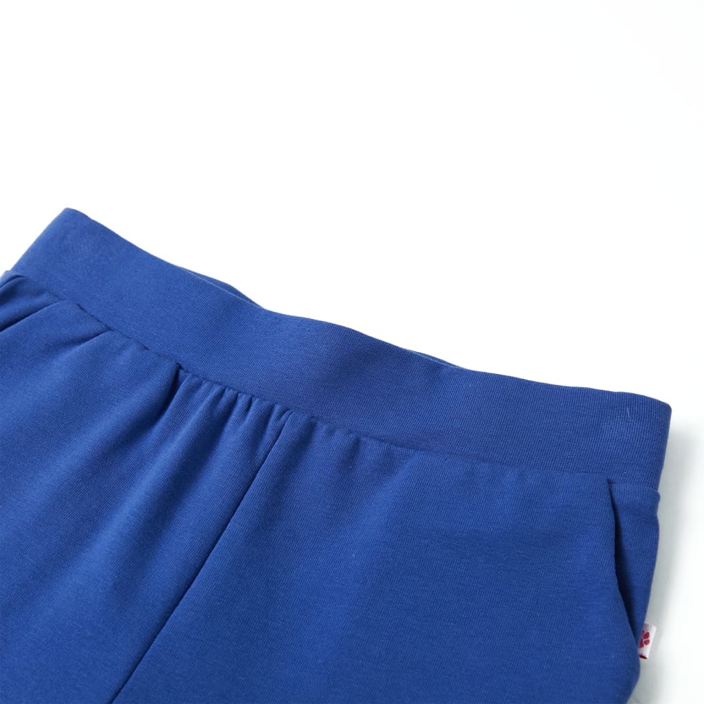 Kinderbroek met wijde pijpen 104 kobaltblauw is nu te koop bij PeponiXL, paradijselijk wonen!