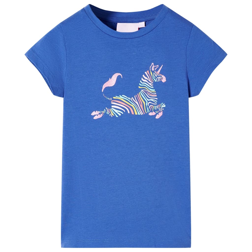 Kindershirt 104 kobaltblauw is nu te koop bij PeponiXL, paradijselijk wonen!