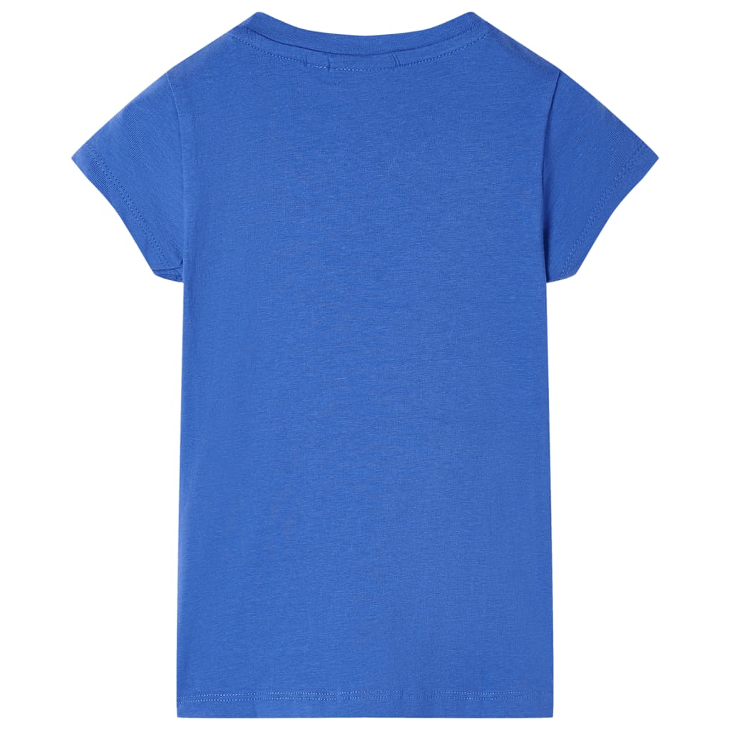 Kindershirt 104 kobaltblauw is nu te koop bij PeponiXL, paradijselijk wonen!