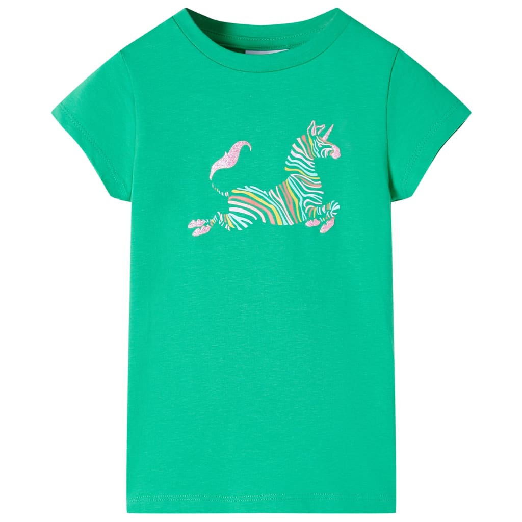 Kindershirt 116 groen is nu te koop bij PeponiXL, paradijselijk wonen!